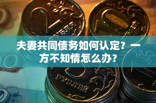 北京夫妻共同债务如何认定？一方不知情怎么办？