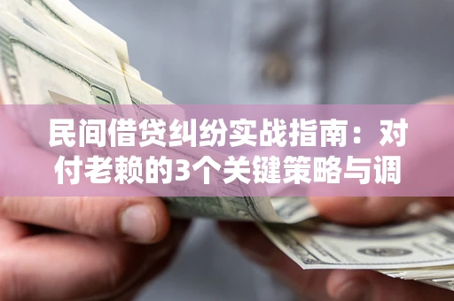 北京民间借贷纠纷实战指南：对付老赖的3个关键策略与调解盲区解析