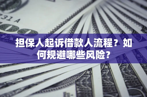 北京担保人起诉借款人流程？如何规避哪些风险？