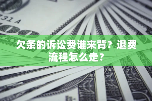 北京欠条的诉讼费谁来背？退费流程怎么走？